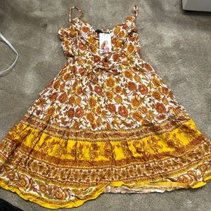 pretty garden fall dress brand new with tags